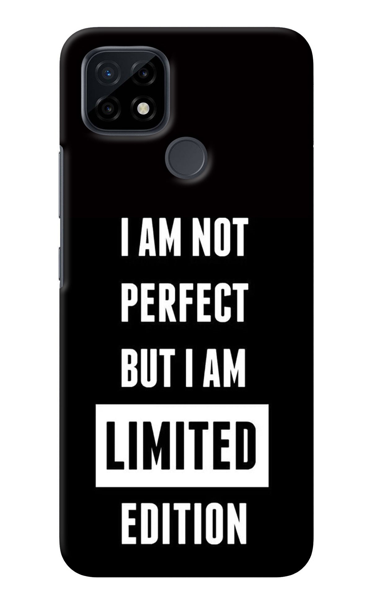 I Am Not Perfect But I Am Limited Edition Realme C21 Back Cover