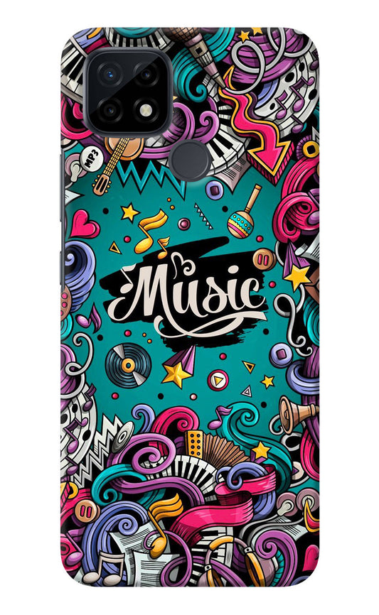 Music Graffiti Realme C21 Back Cover