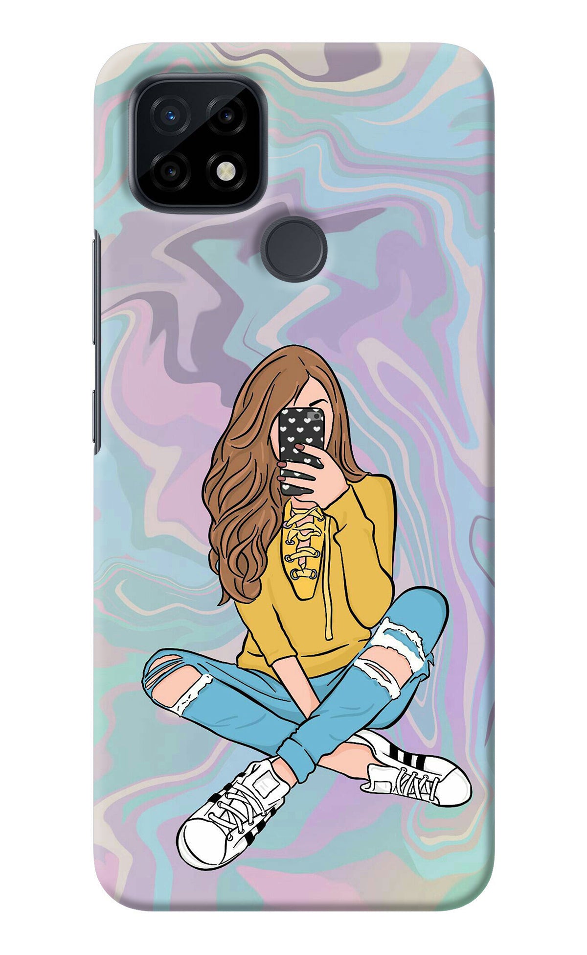 Selfie Girl Realme C21 Back Cover