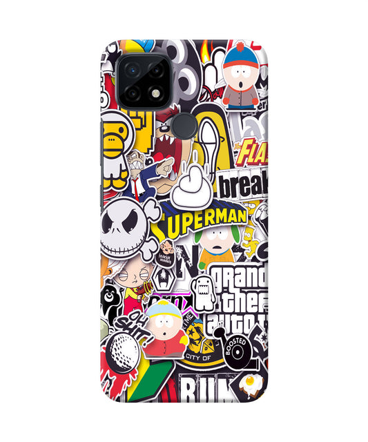 Sticker Bomb Realme C21 Back Cover