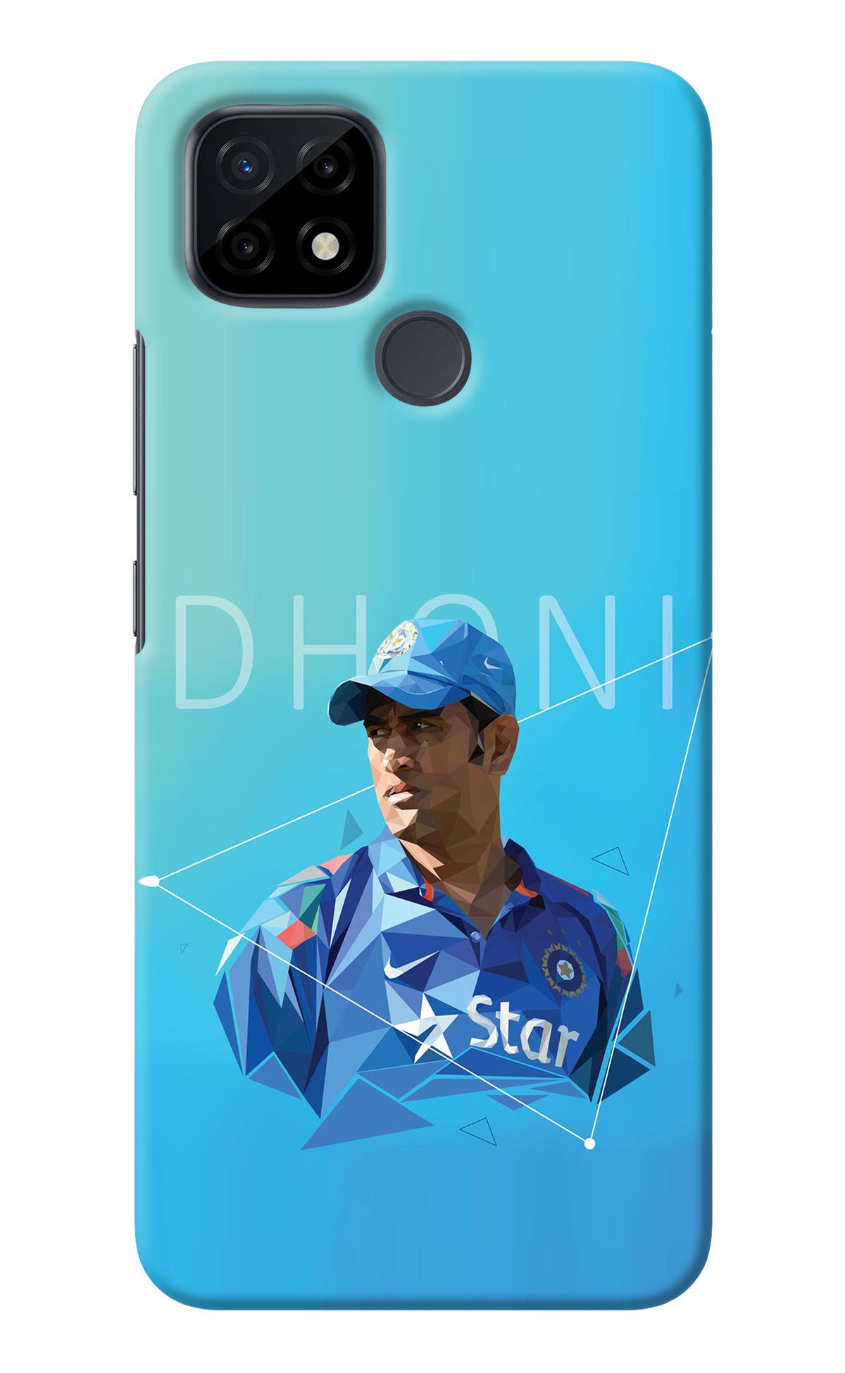 Dhoni Artwork Realme C21 Back Cover