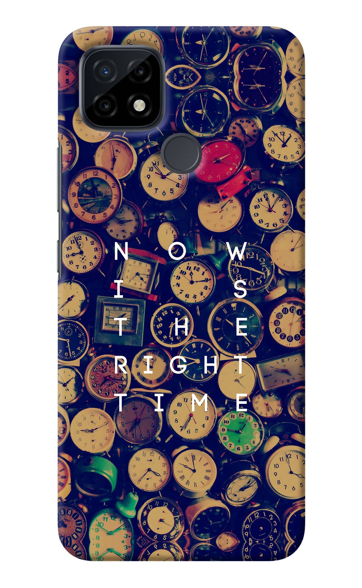 Now is the Right Time Quote Realme C21 Back Cover