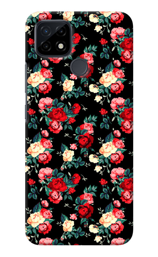 Rose Pattern Realme C21 Back Cover