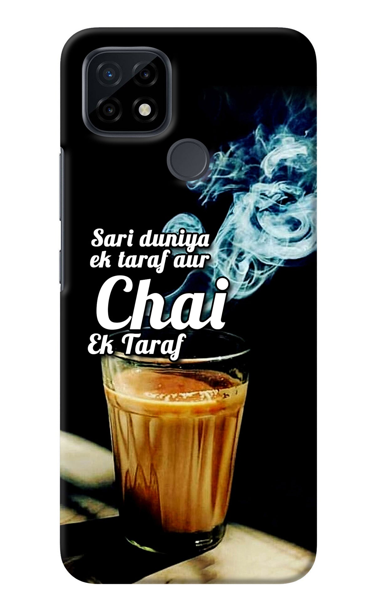 Chai Ek Taraf Quote Realme C21 Back Cover