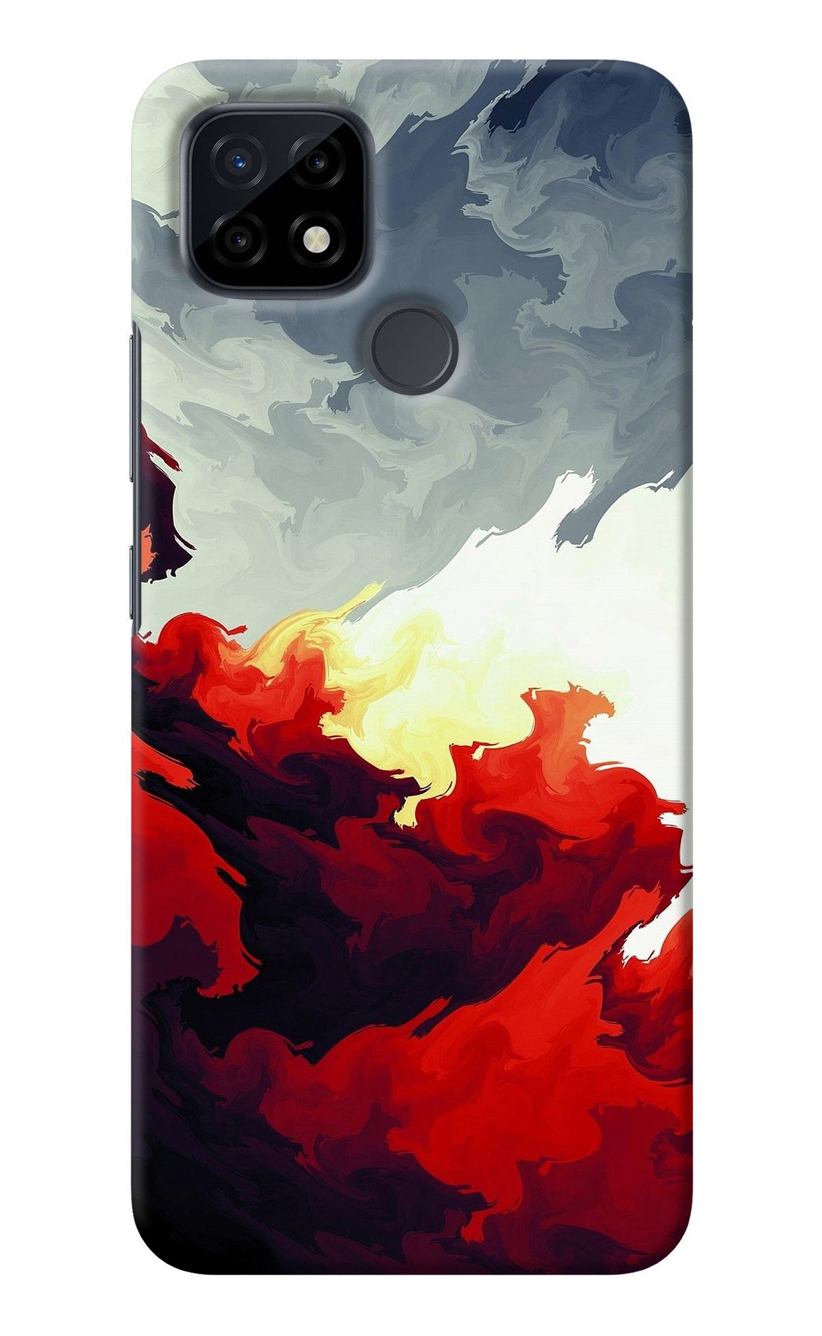 Fire Cloud Realme C21 Back Cover