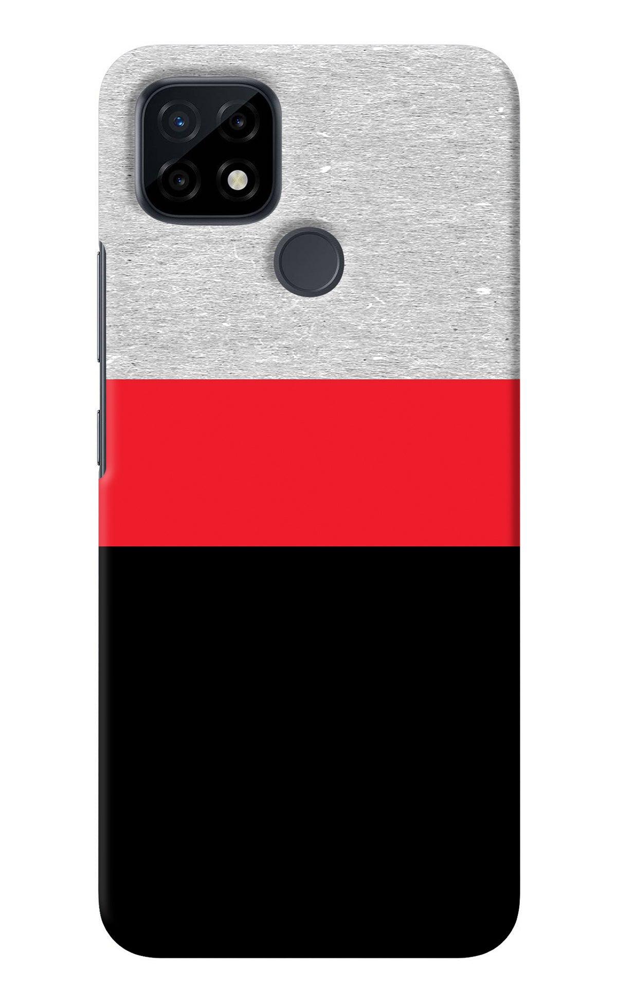 Tri Color Pattern Realme C21 Back Cover