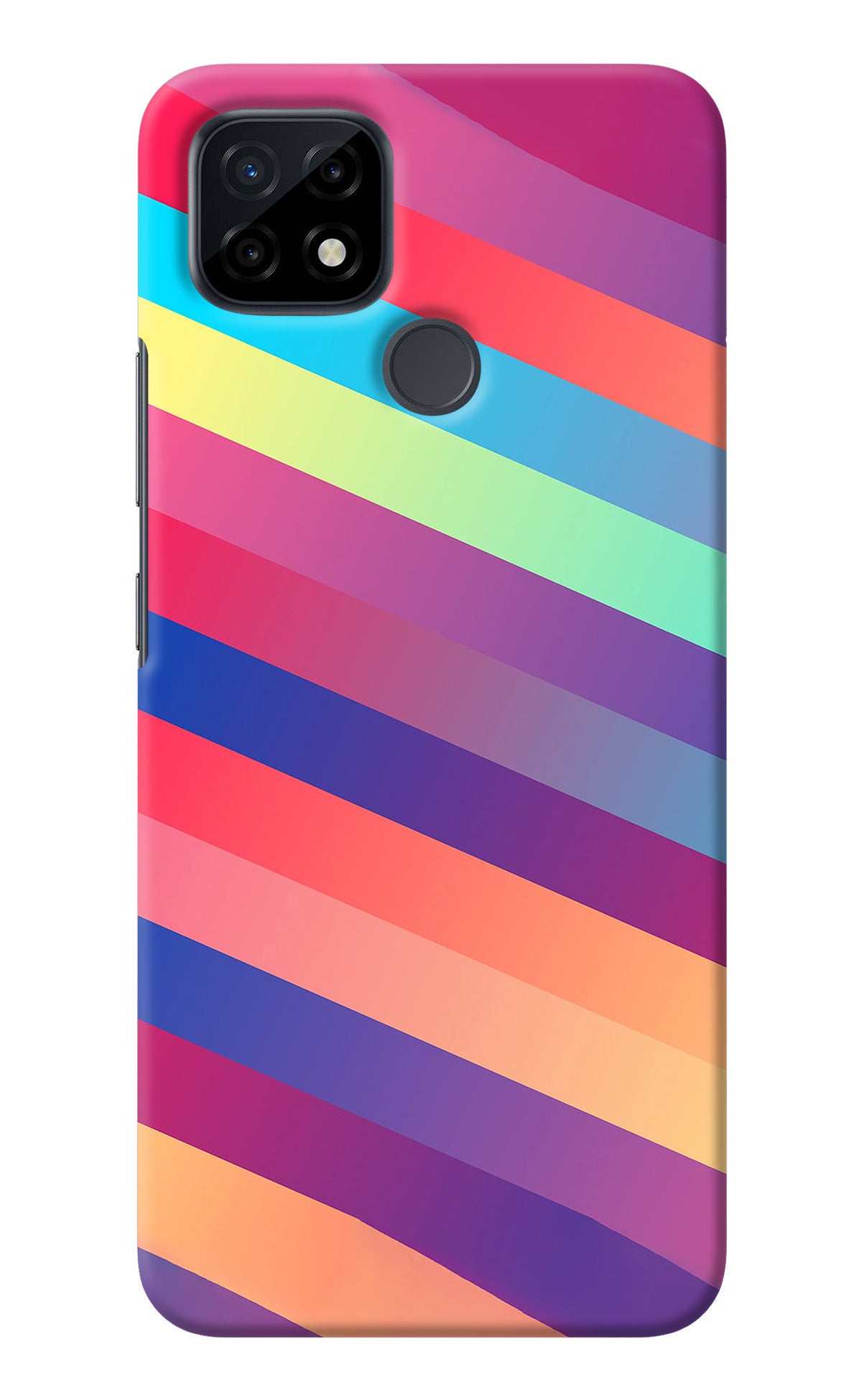 Stripes color Realme C21 Back Cover