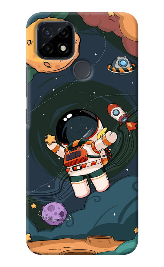 Cartoon Astronaut Realme C21 Back Cover