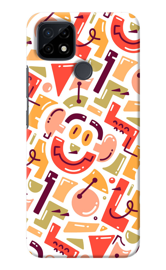 Doodle Pattern Realme C21 Back Cover