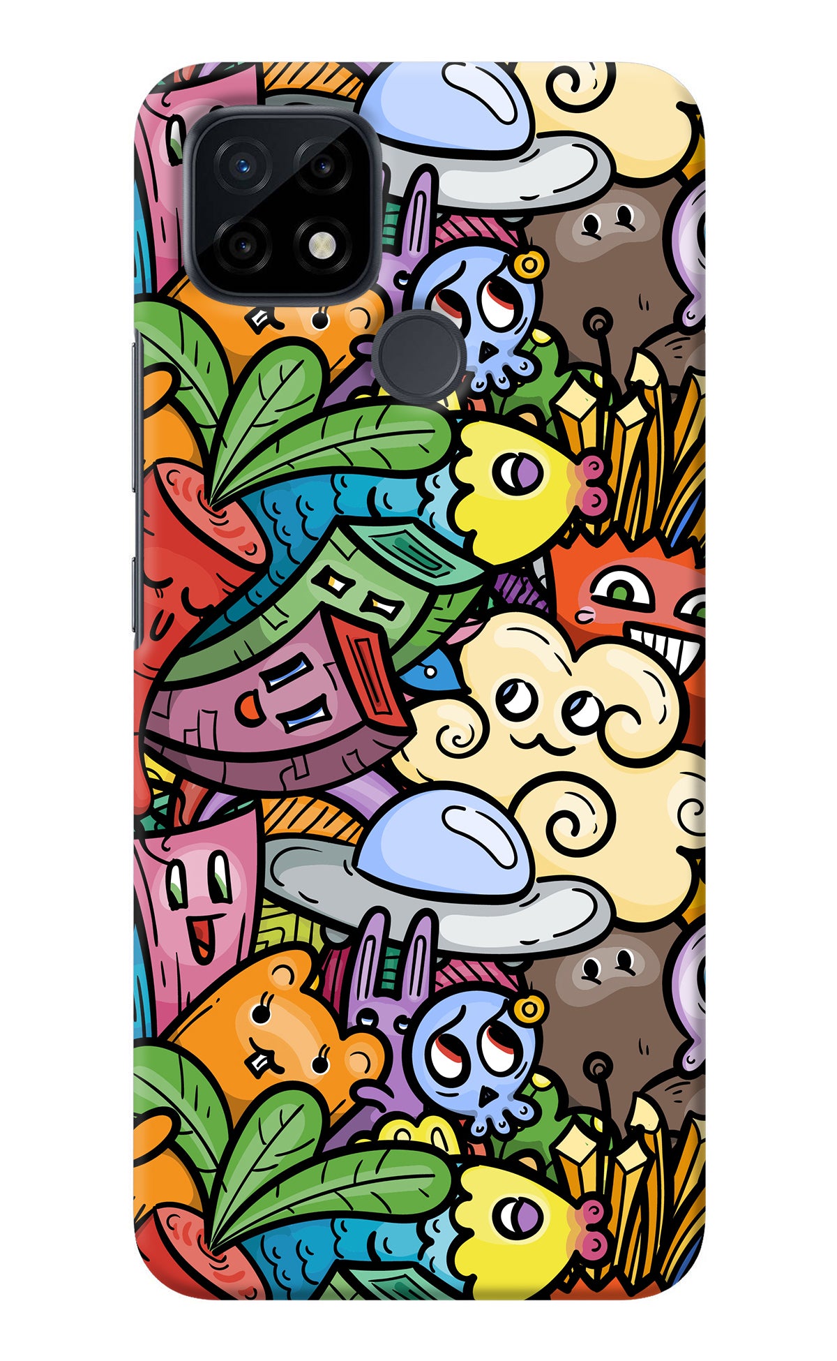 Veggie Doodle Realme C21 Back Cover