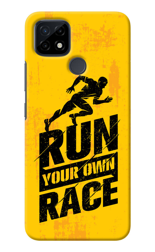 Run Your Own Race Realme C21 Back Cover