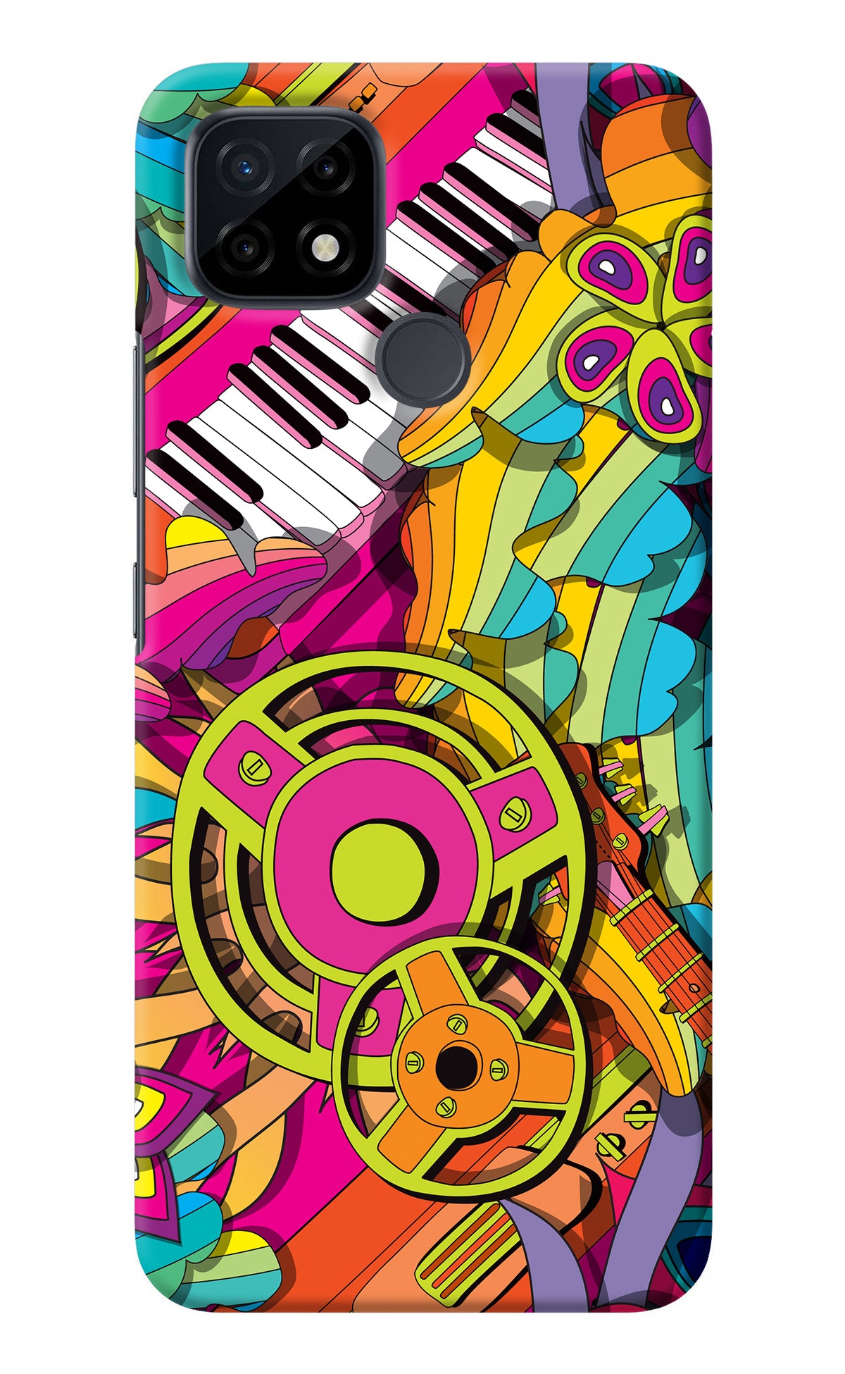 Music Doodle Realme C21 Back Cover