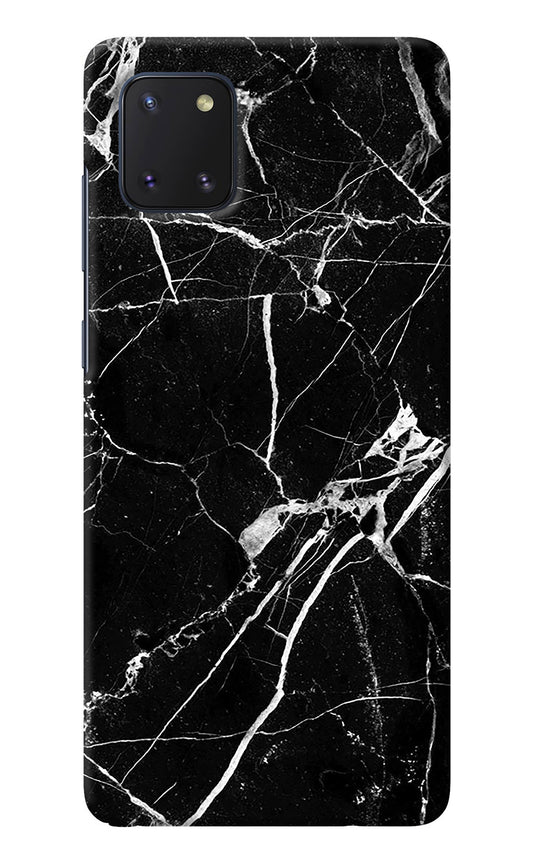 Black Marble Pattern Samsung Note 10 Lite Back Cover