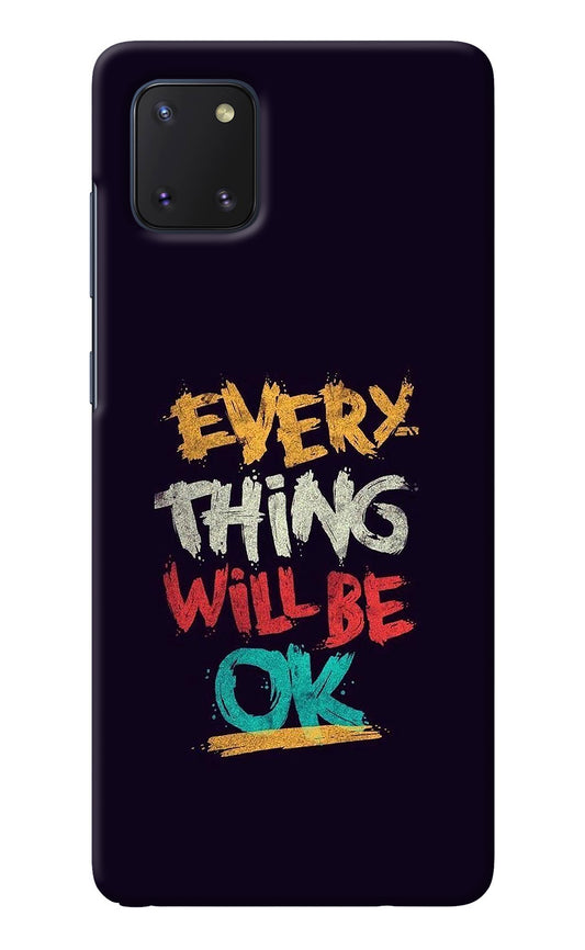 Everything Will Be Ok Samsung Note 10 Lite Back Cover