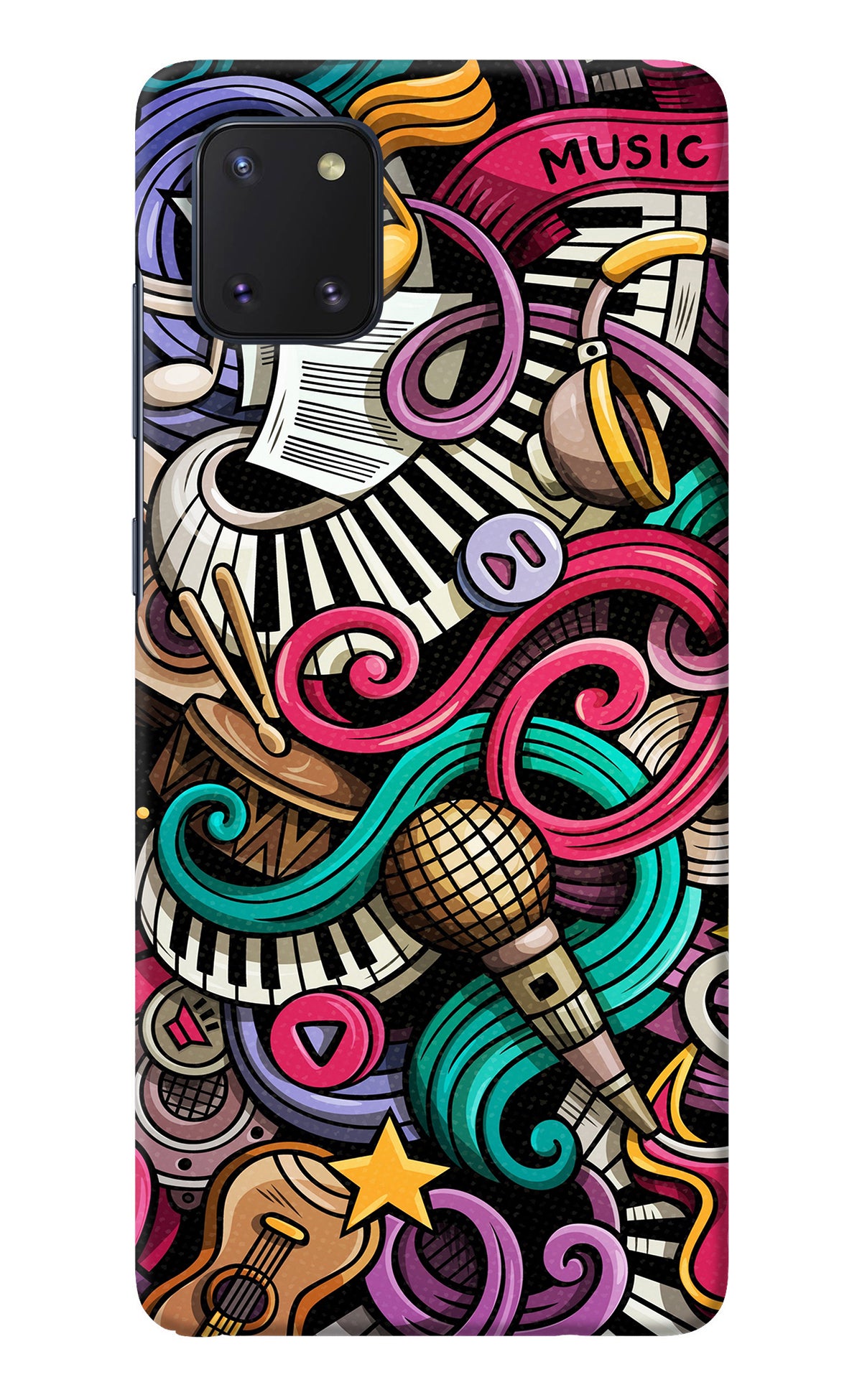 Music Abstract Samsung Note 10 Lite Back Cover