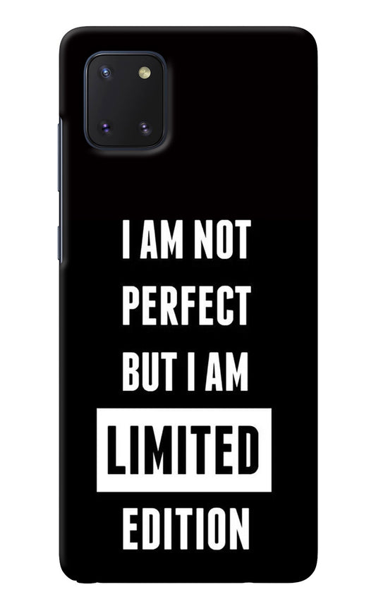 I Am Not Perfect But I Am Limited Edition Samsung Note 10 Lite Back Cover