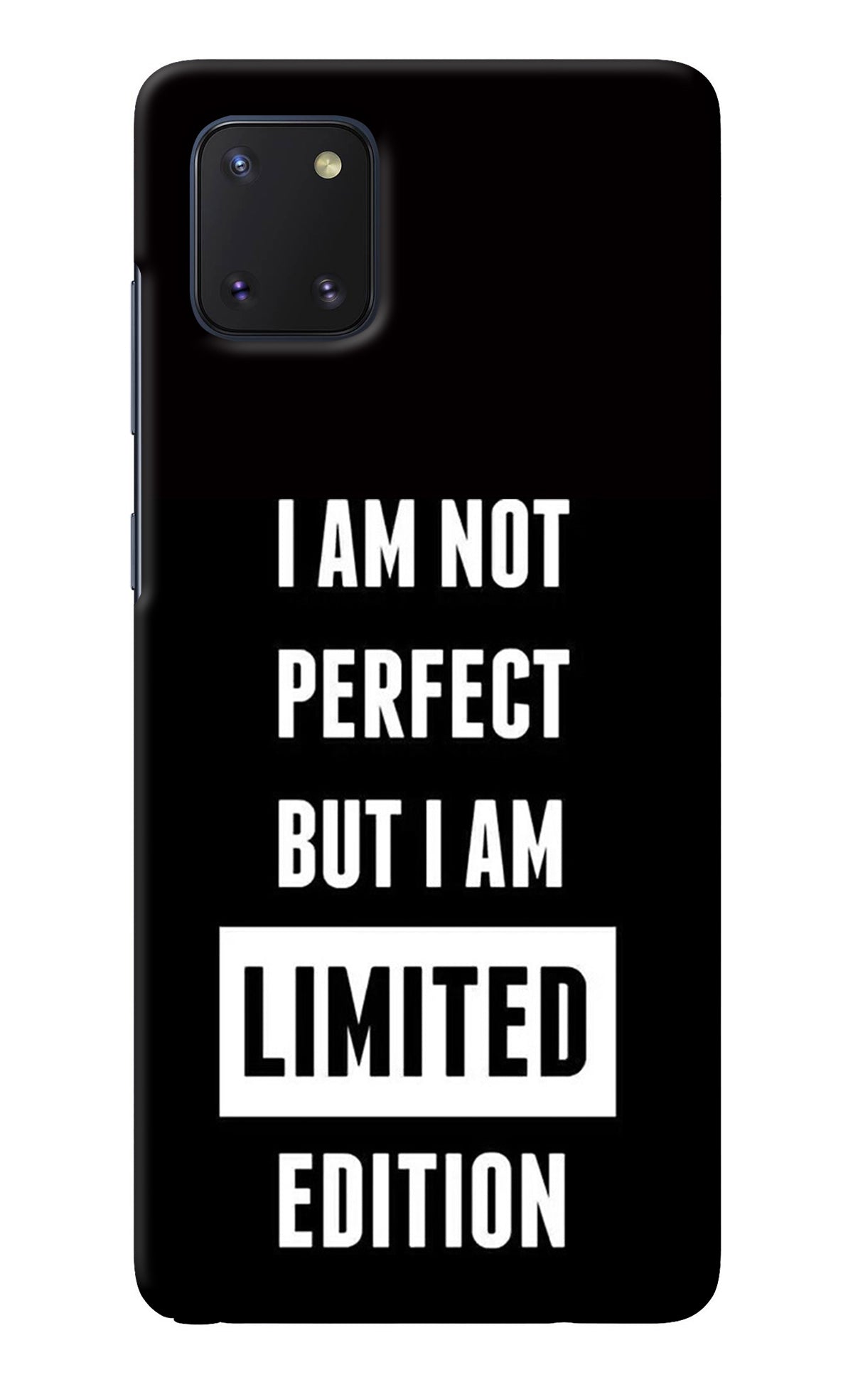 I Am Not Perfect But I Am Limited Edition Samsung Note 10 Lite Back Cover