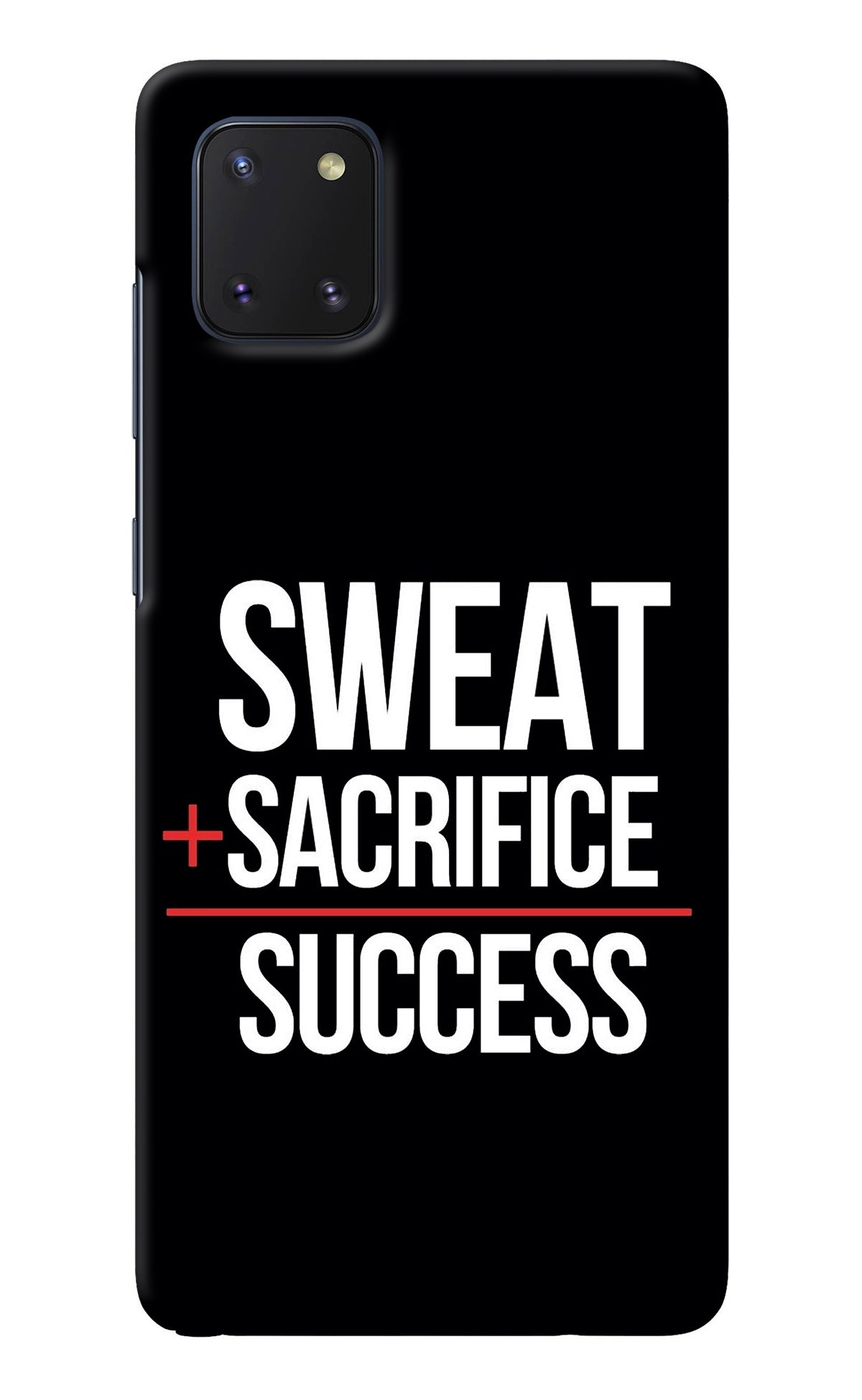 Sweat Sacrifice Success Samsung Note 10 Lite Back Cover