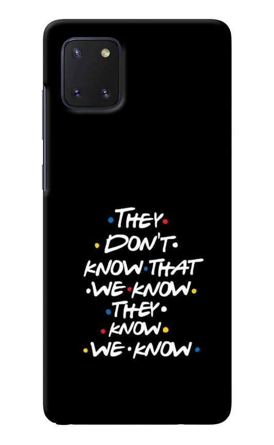 FRIENDS Dialogue Samsung Note 10 Lite Back Cover
