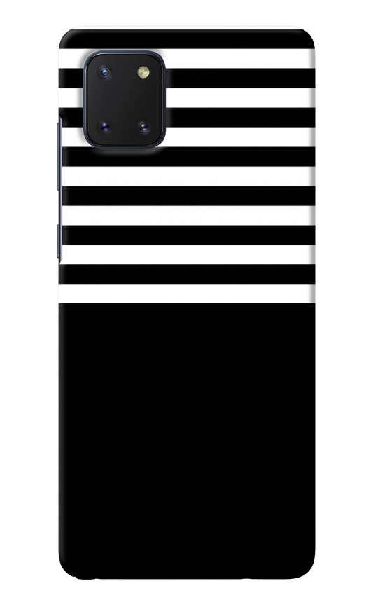 Black and White Print Samsung Note 10 Lite Back Cover