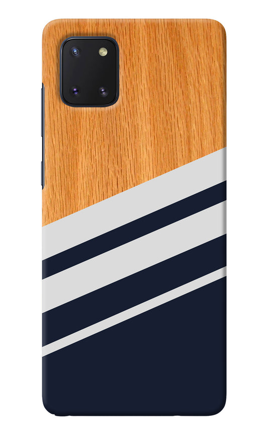 Blue and white wooden Samsung Note 10 Lite Back Cover