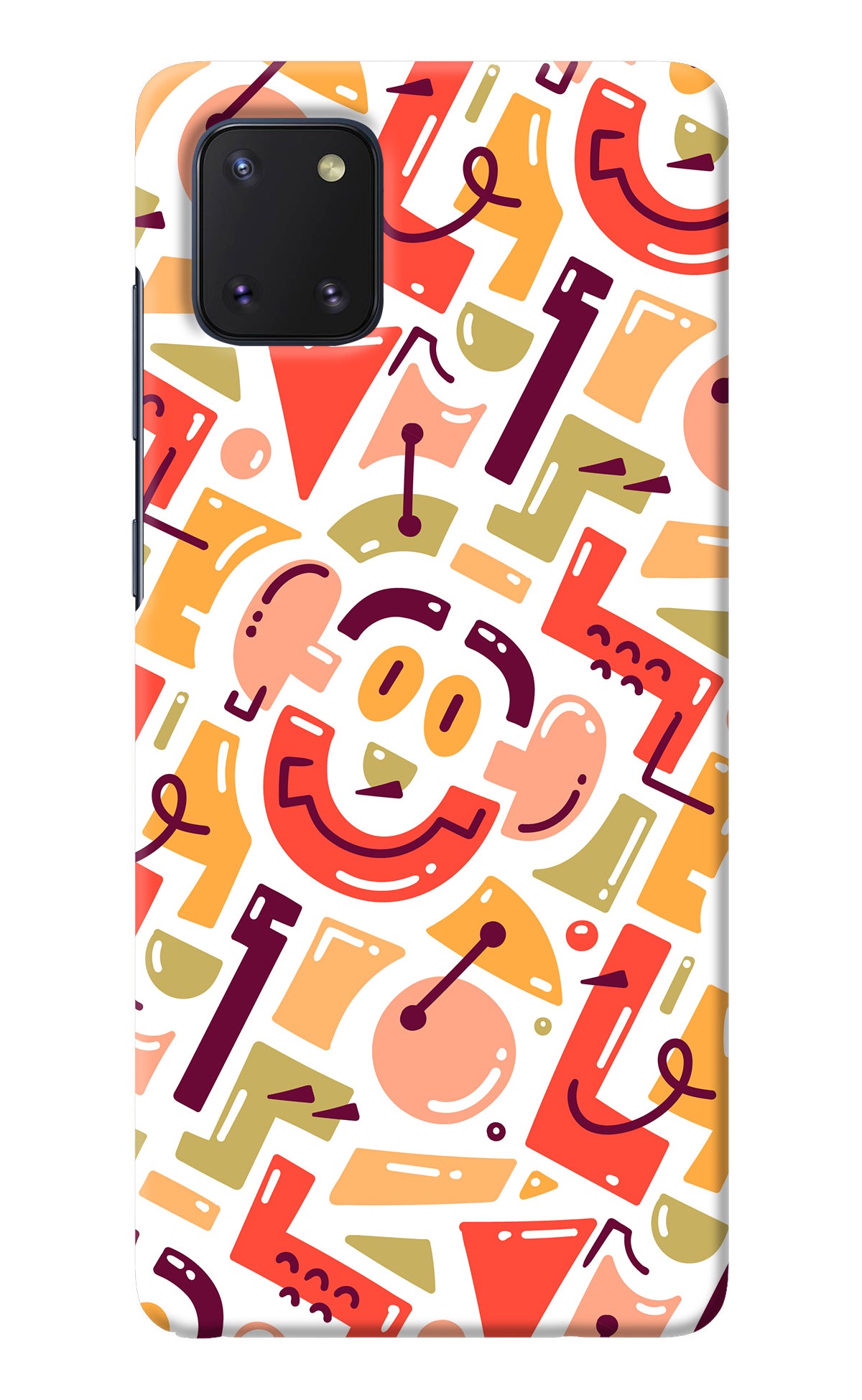 Doodle Pattern Samsung Note 10 Lite Back Cover