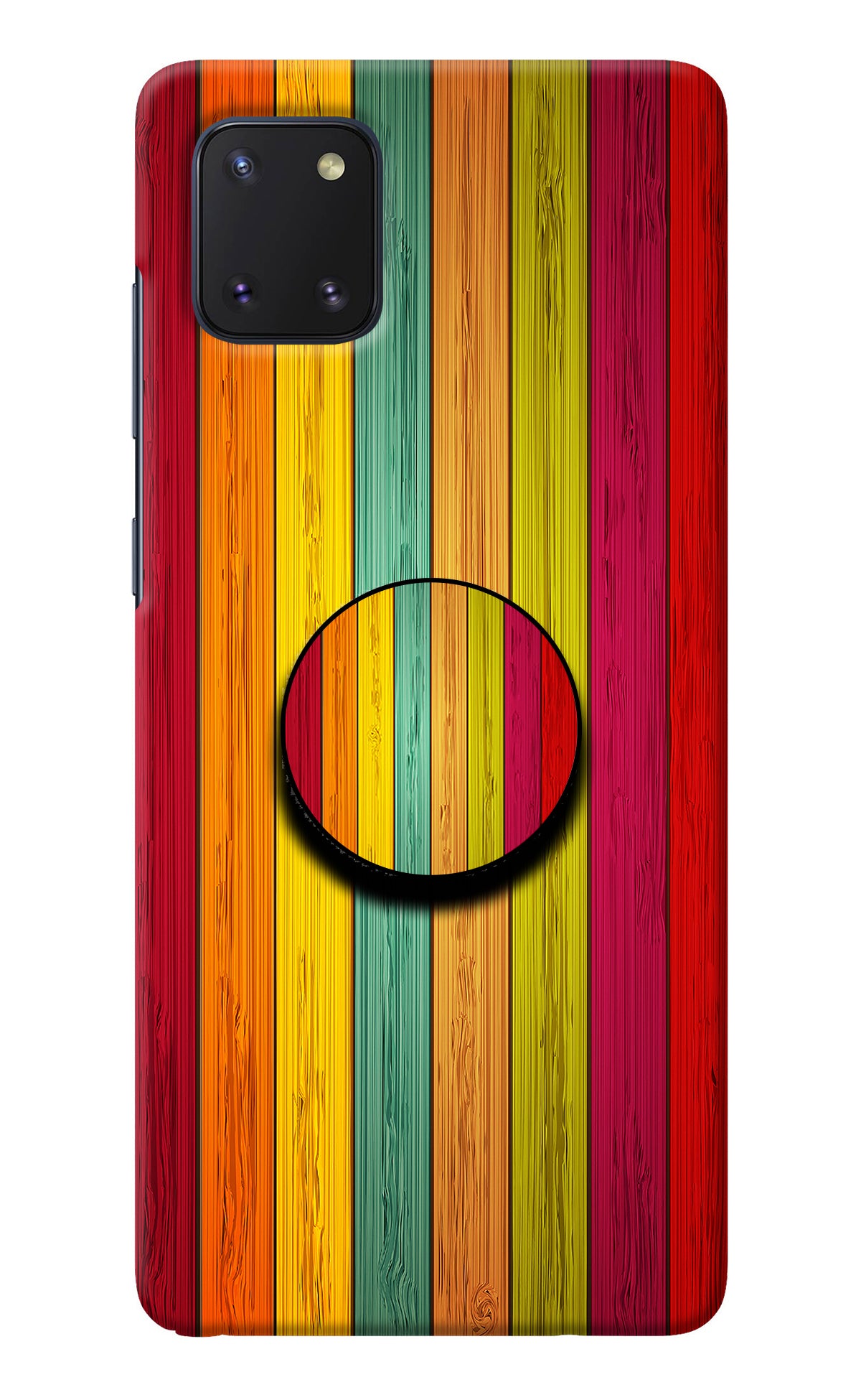 Multicolor Wooden Samsung Note 10 Lite Pop Case