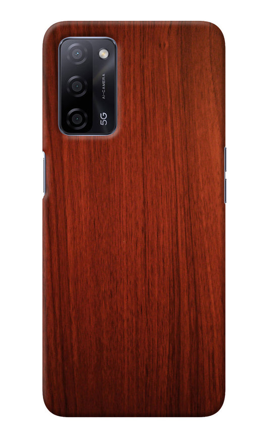 Wooden Plain Pattern Oppo A53s 5G Back Cover