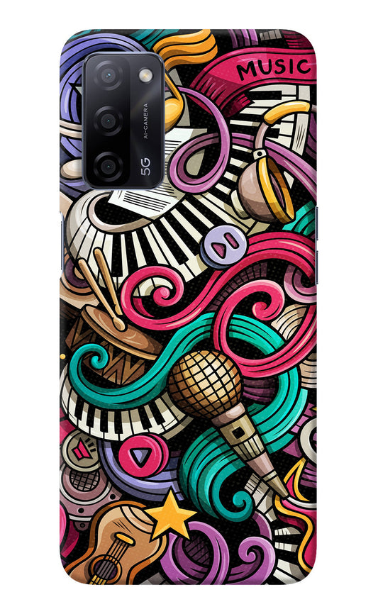 Music Abstract Oppo A53s 5G Back Cover