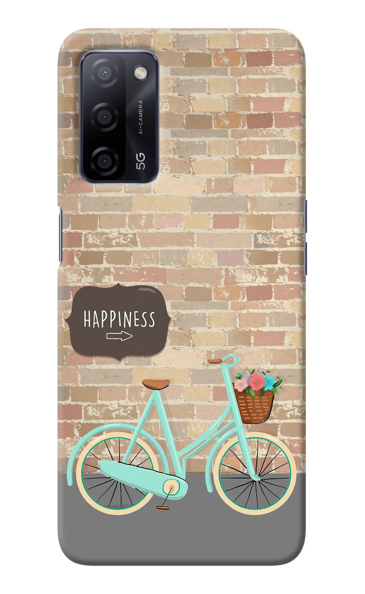 Happiness Artwork Oppo A53s 5G Back Cover