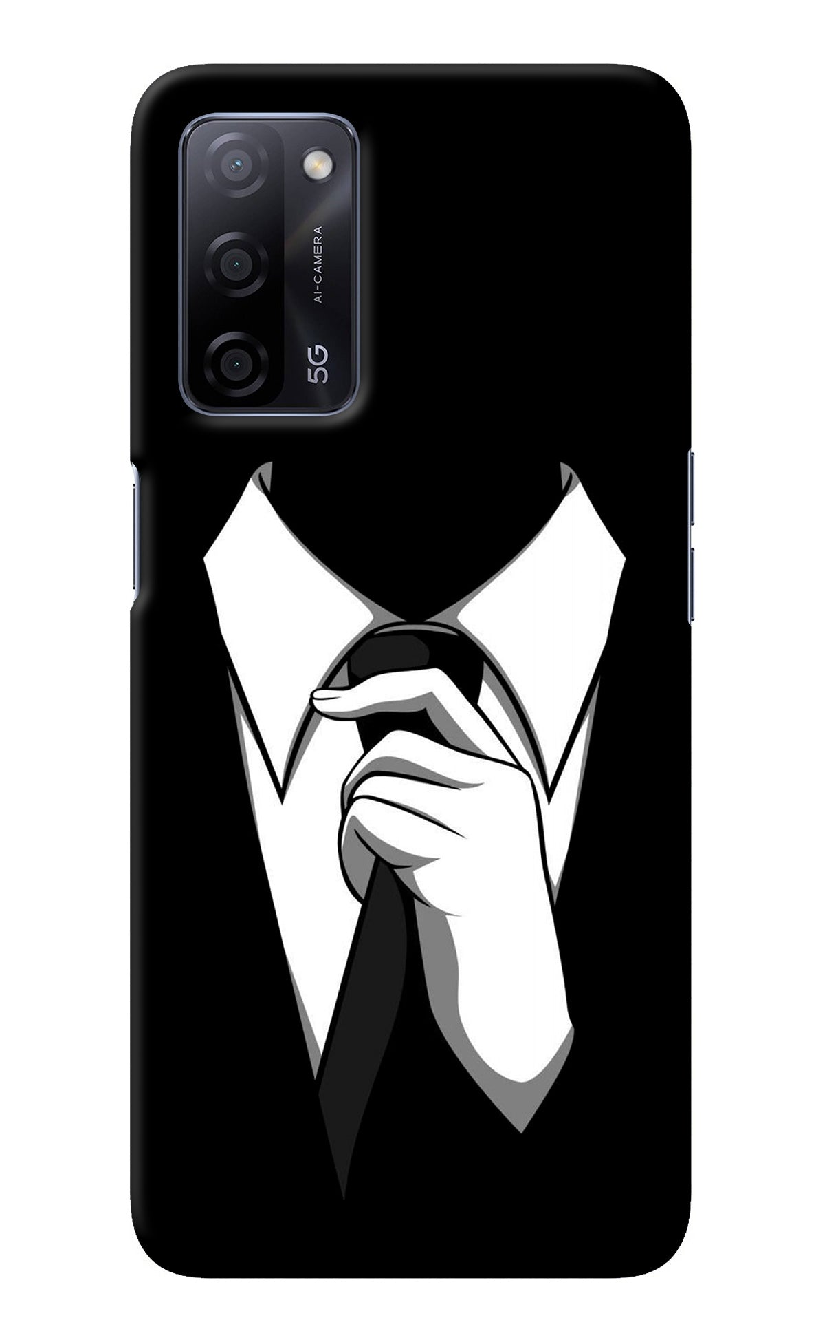 Black Tie Oppo A53s 5G Back Cover