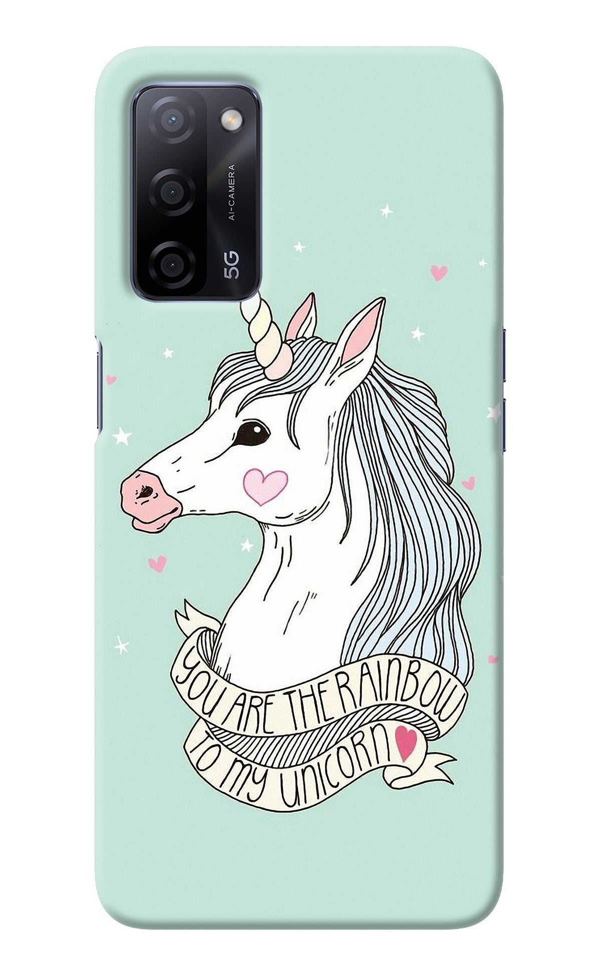 Unicorn Wallpaper Oppo A53s 5G Back Cover