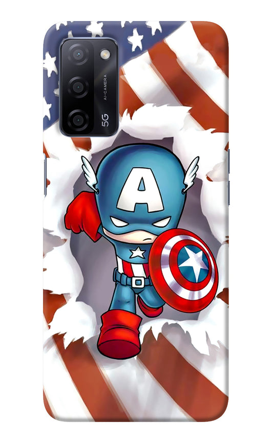 Captain America Oppo A53s 5G Back Cover