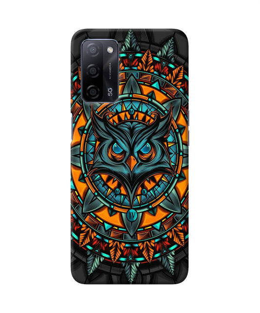 Angry Owl Art Oppo A53s 5G Back Cover