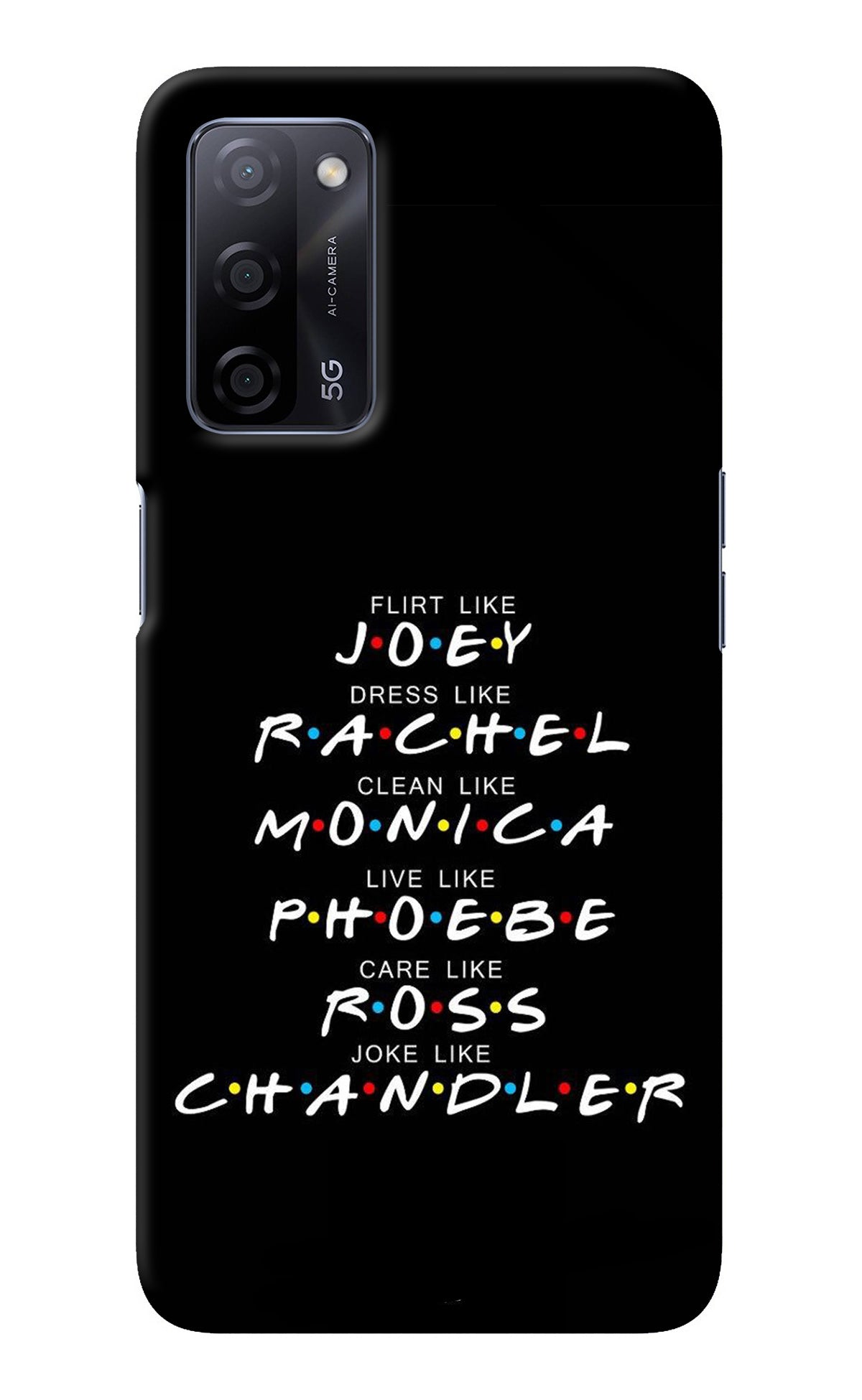 FRIENDS Character Oppo A53s 5G Back Cover