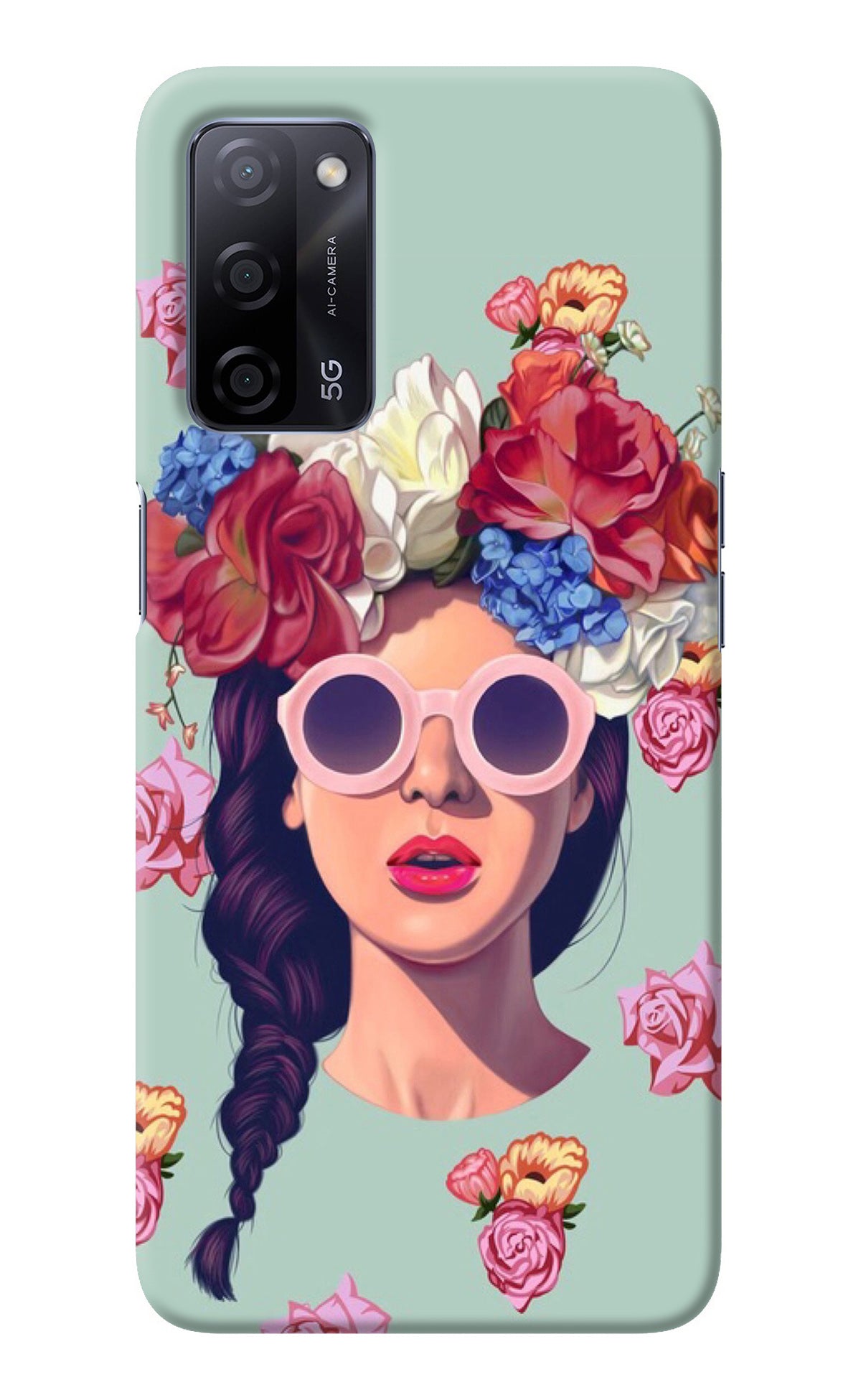 Pretty Girl Oppo A53s 5G Back Cover