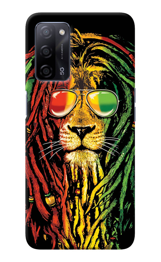 Rasta Lion Oppo A53s 5G Back Cover