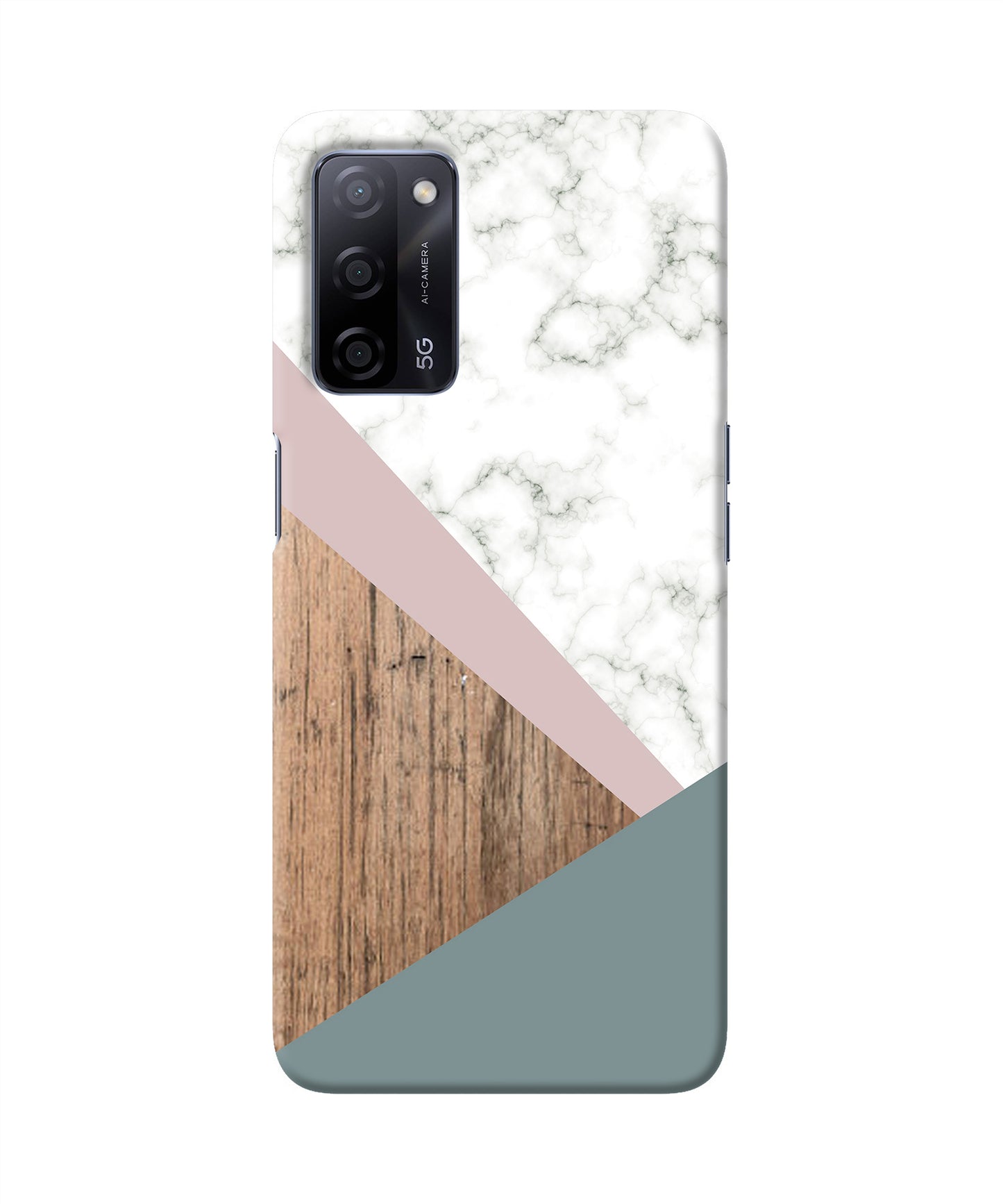 Marble wood Abstract Oppo A53s 5G Back Cover