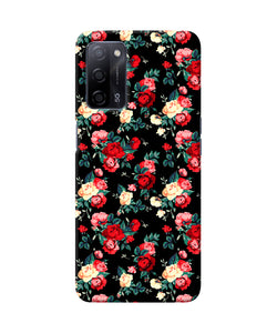 Rose Pattern Oppo A53s 5G Back Cover