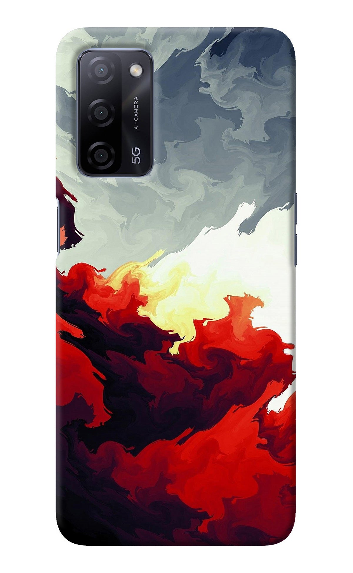 Fire Cloud Oppo A53s 5G Back Cover