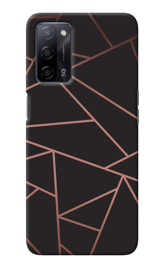 Geometric Pattern Oppo A53s 5G Back Cover