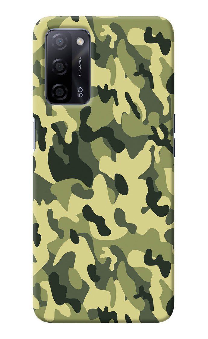 Camouflage Oppo A53s 5G Back Cover