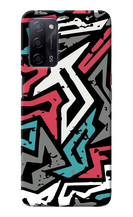 Geometric Graffiti Oppo A53s 5G Back Cover