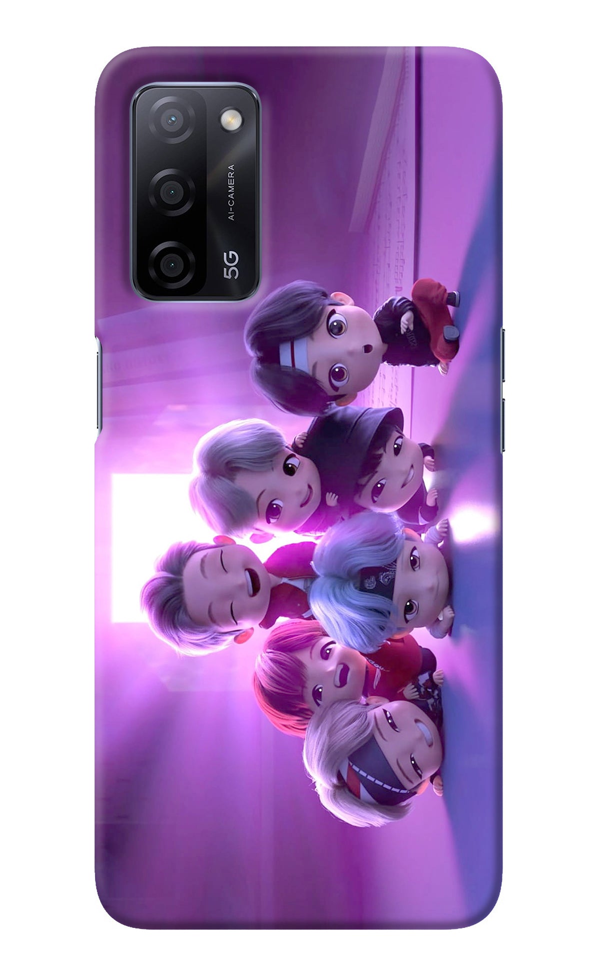 BTS Chibi Oppo A53s 5G Back Cover