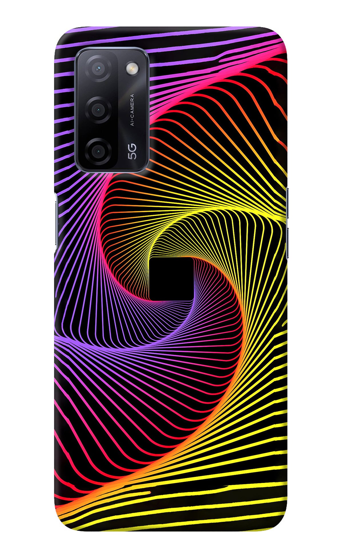 Colorful Strings Oppo A53s 5G Back Cover