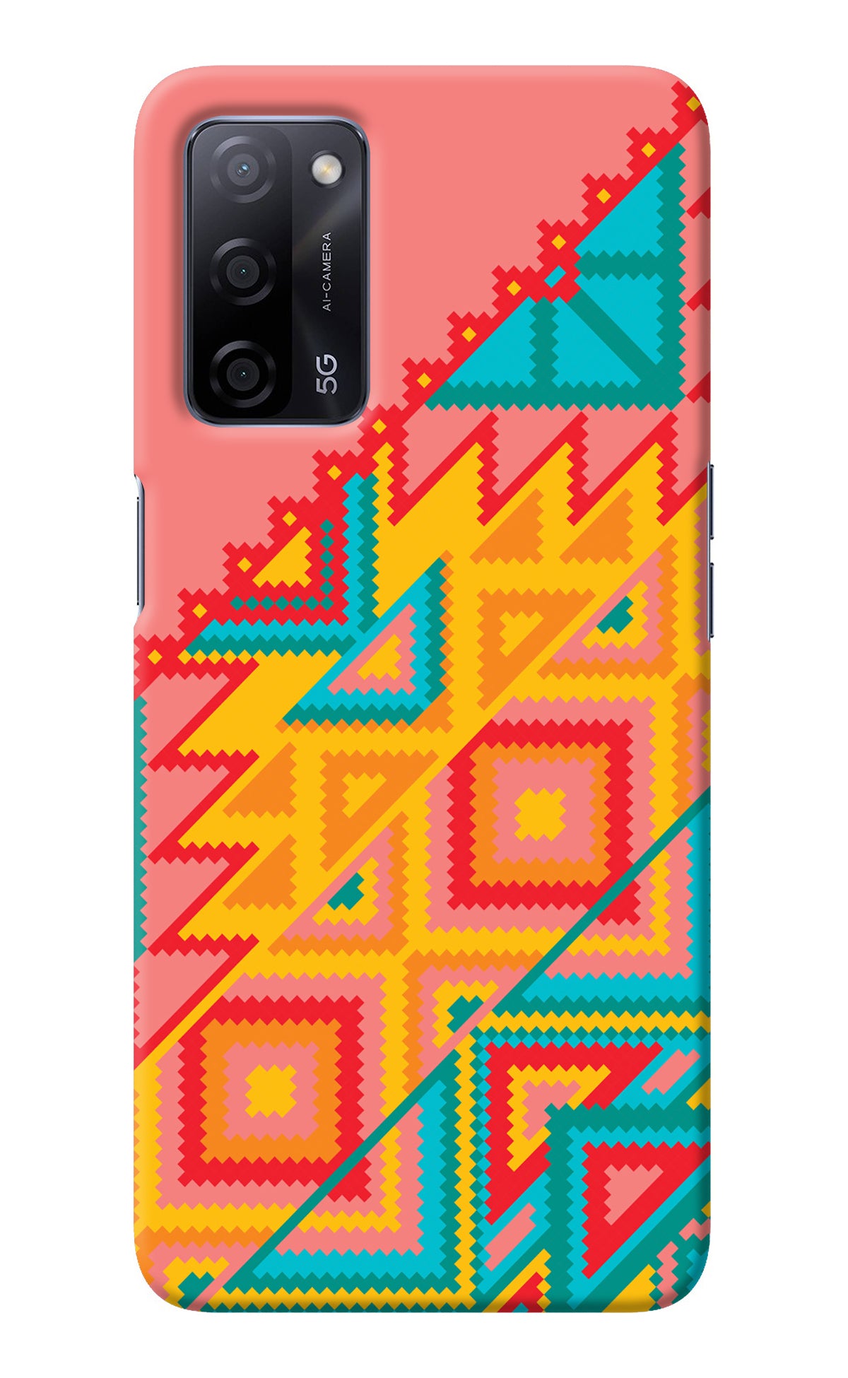 Aztec Tribal Oppo A53s 5G Back Cover