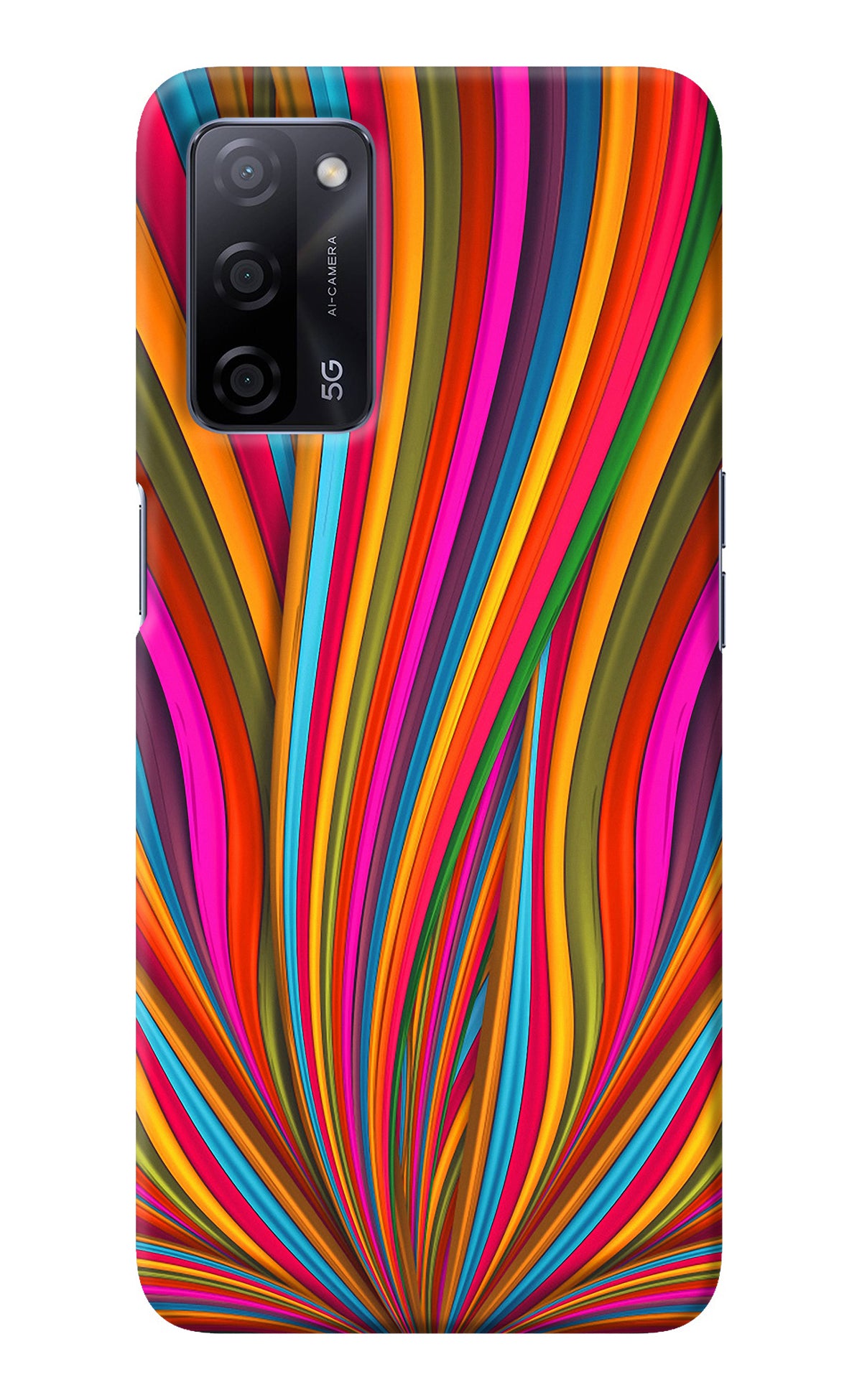 Trippy Wavy Oppo A53s 5G Back Cover