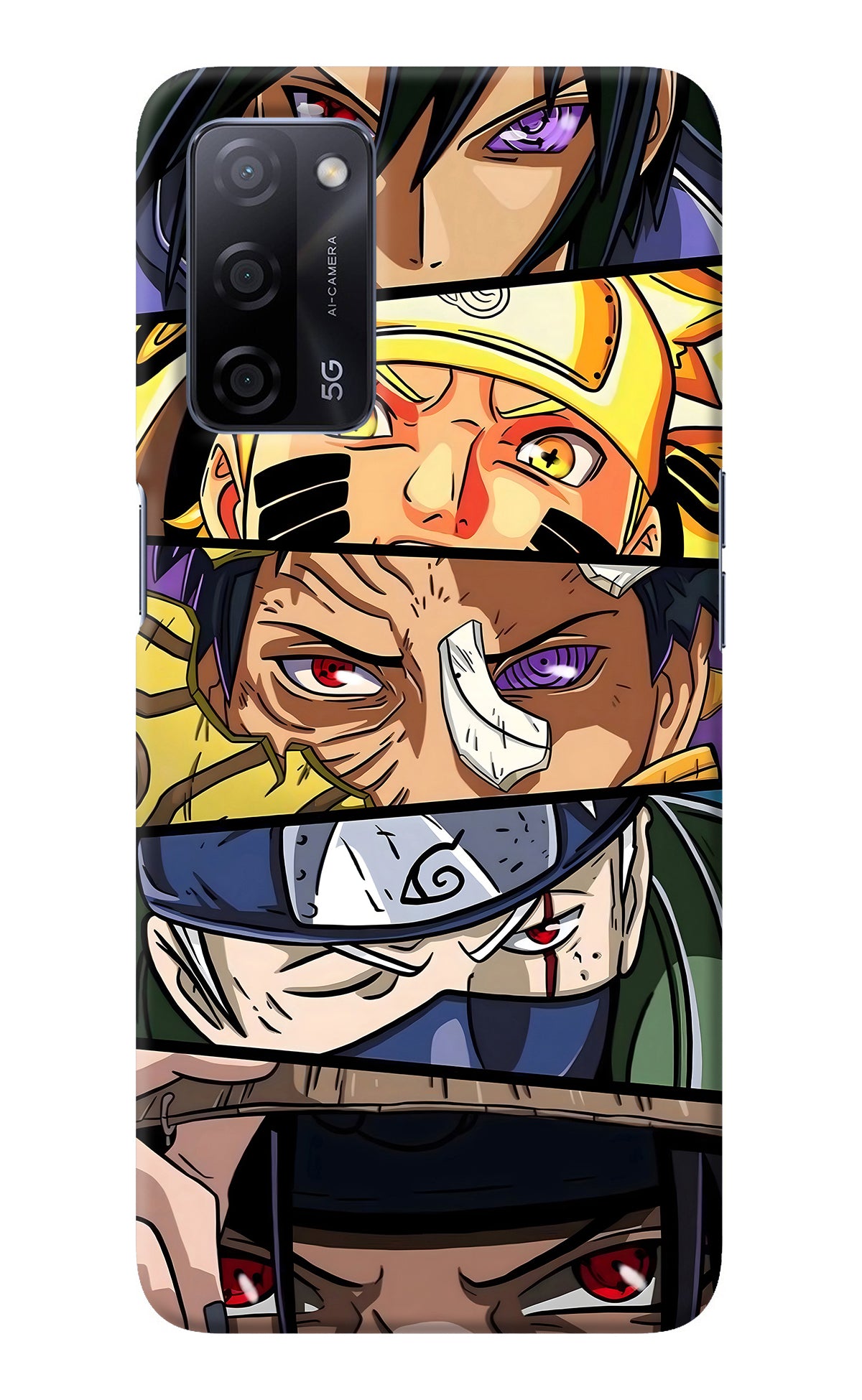 Naruto Character Oppo A53s 5G Back Cover