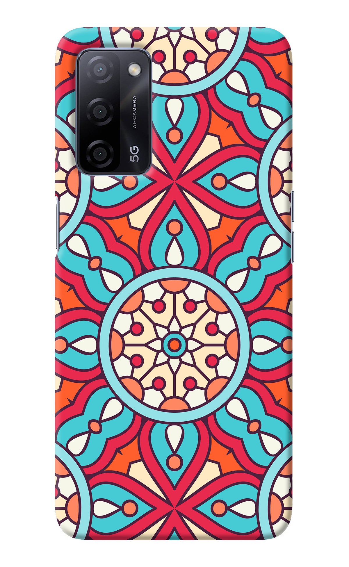 Mandala Geometric Oppo A53s 5G Back Cover