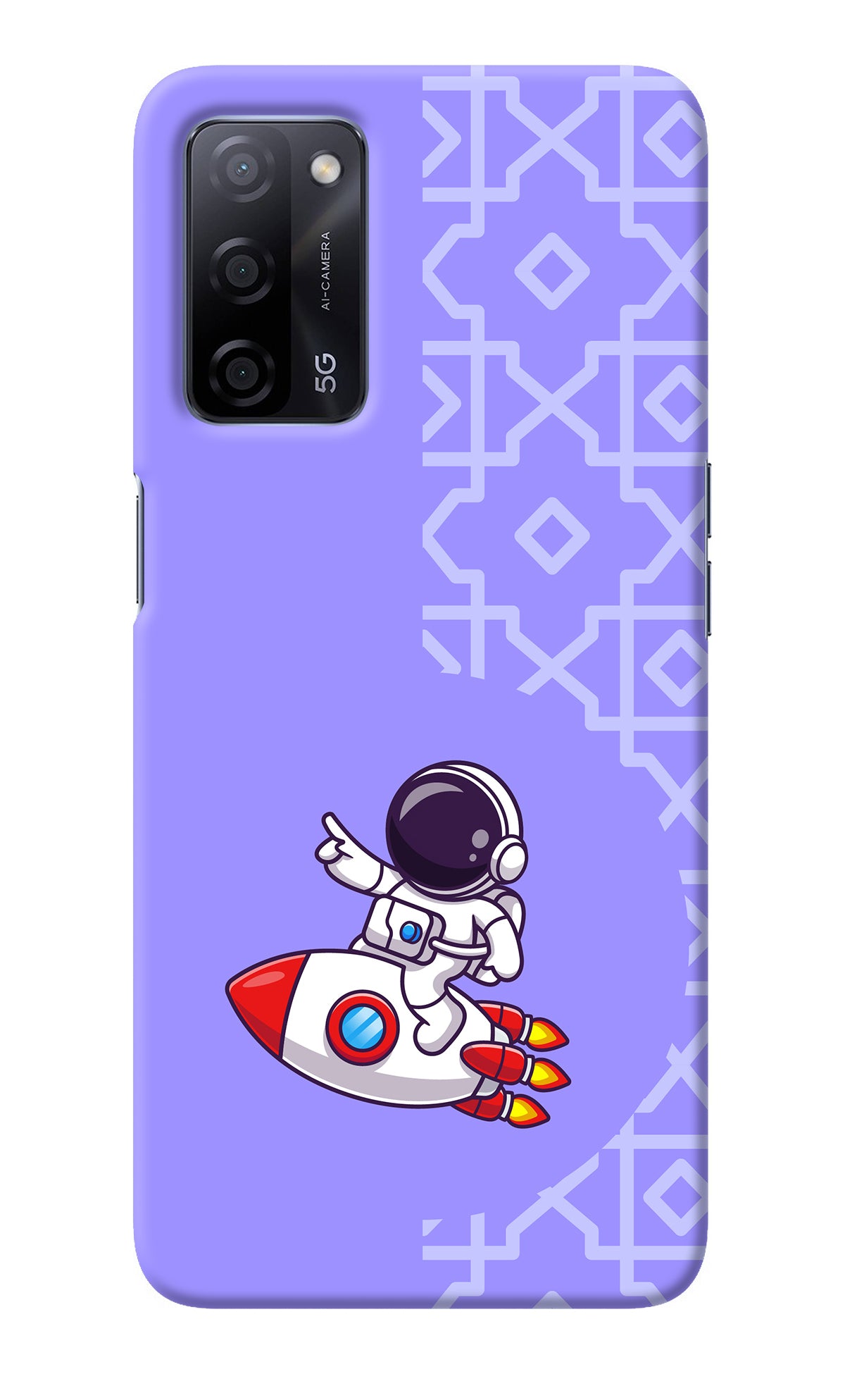 Cute Astronaut Oppo A53s 5G Back Cover